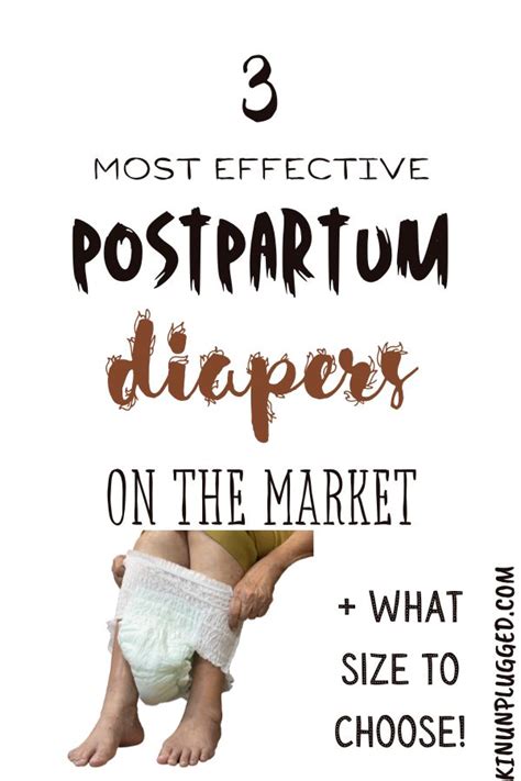 Top 3 Best Postpartum Diapers For Effective Bleeding Management Kin Unplugged