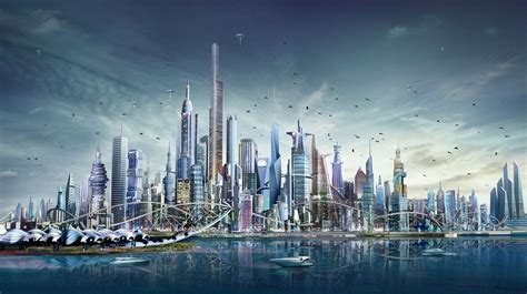 Quantum City Futuristic City Futuristic City