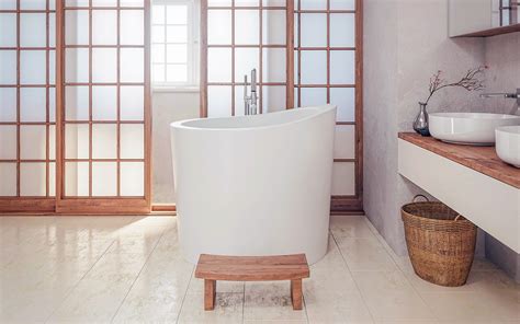 Japanese bath tubs by diamond spas are small, deep soaking tubs ideal for neck high soaking. Aquatica True Ofuro Mini Freestanding Stone Japanese ...