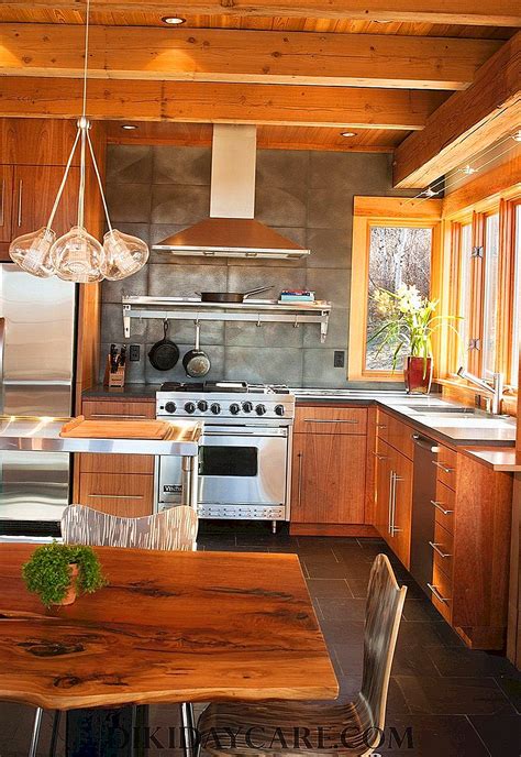 inspirasi dapur rumah kayu kreatif adseneca