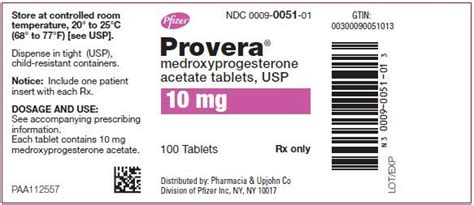 Provera Package Insert Drugs Com