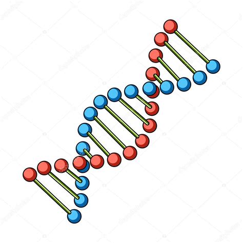 Dibujos El Adn Cadena De Adn Solo Icono De Medicina En La Web De