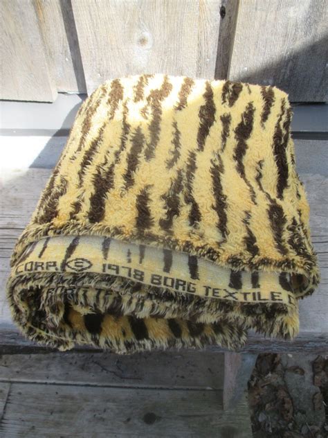 Original 1978 BORG TEXTILE Tiger Fur Fabric Furries Etsy