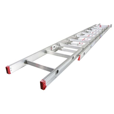 Werner 20 Ft H X 16 In W Aluminum Extension Ladder Type Iii 200 Lb