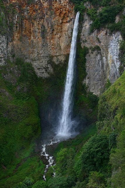 Awesome Waterfall Central Sumatra Waterfall Beautiful Waterfalls