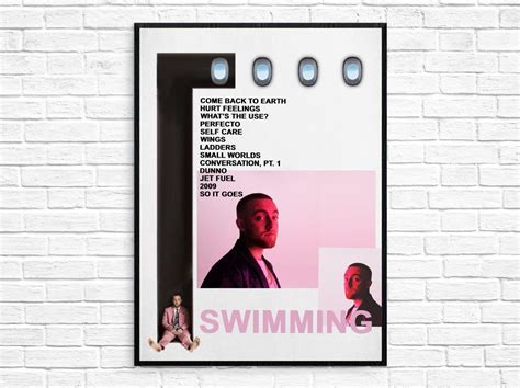 Mac Miller Swimming Album Poster Etsy Uk