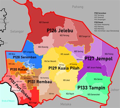 Map Of Negeri Sembilan State Visit Selangor