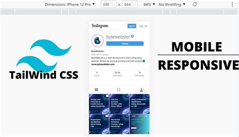 Tailwind Css Responsive Instagram Profile Page Bytewebster