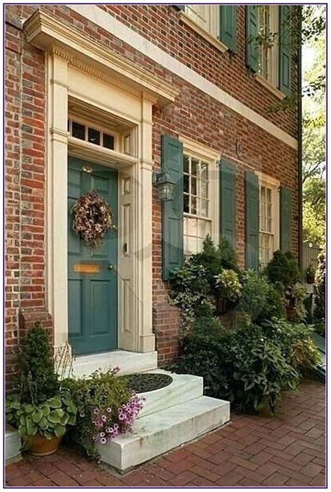 25 Exterior Paint Colors With Red Brick 00003 Brick Exterior House