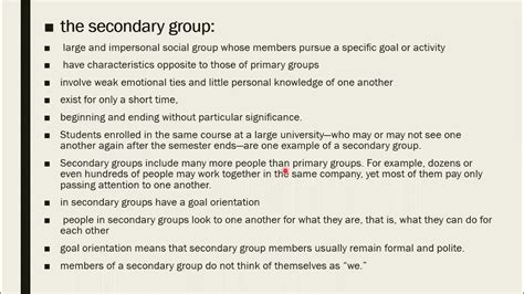 Primary And Secondary Groups Social Groups In Urdu With Examples
