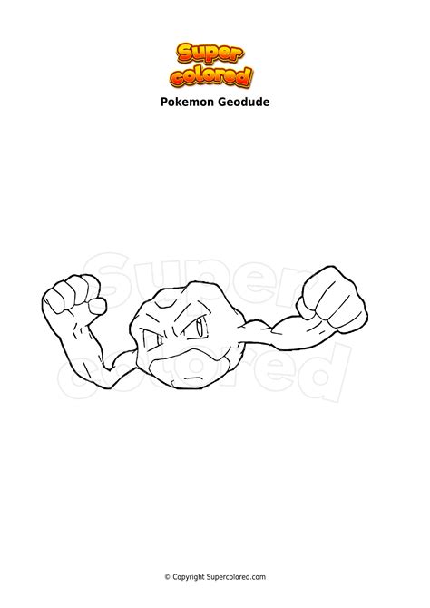 Disegno Da Colorare Pokemon Geodude Supercolored Sexiz Pix