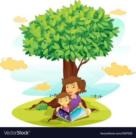 Reading A Book Under A Tree Illustration Sexiezpix Web Porn