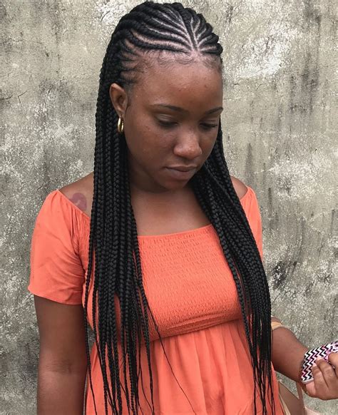 One of mom's favorite styles! Long Fulani Braids Hairstyle | Natural hair styles ...