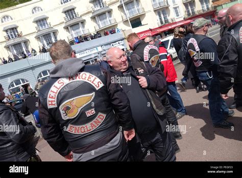 Hells Angels At May Day Bike Run 1 May 2017 Hastings East Sussex