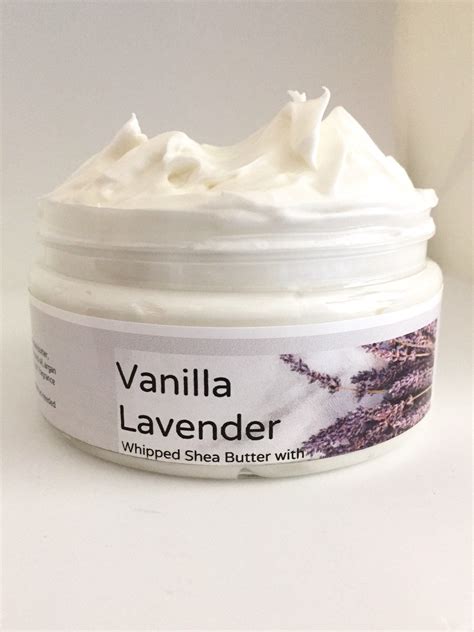 Vanilla Lavender Whipped Body Butter Whipped Shea Butter Body Lotion