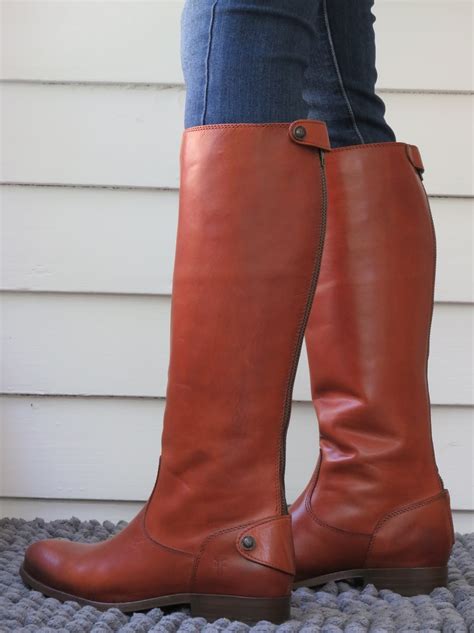 Howdy Slim Riding Boots For Thin Calves Frye Melissa Button Back Zip