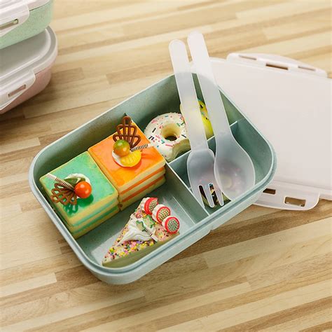 Lunch Box Bento Boxes Rectangle Container Microwave Bento Lunch Box