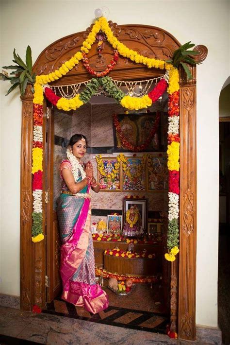 Pin By Shashi Shashu On Flower Decorations Pooja Room Door Design