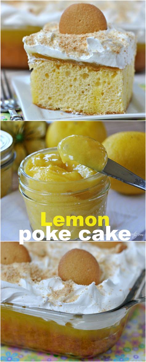 Let's send it for at least an equally as good month of june! Lemon Poke Cake - Shugary Sweets