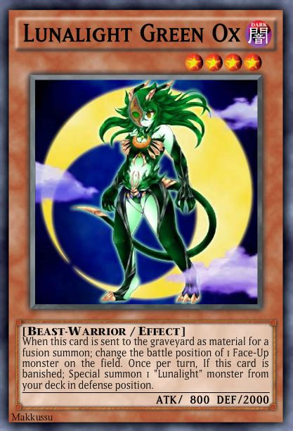 Lunalight Green Ox Yu Gi Oh Card Maker Wiki Fandom