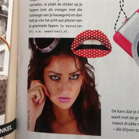 An Article In A Magazine With Pictures Of Womens Hair And Accessories On It