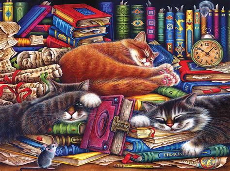 Have fun getting to know these larger than life characters, and you never know, you may even find your feline friend in the mix.beautiful original. The Old Book Shop Cats, 1000 Pieces, Lafayette Puzzle ...