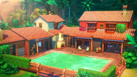 Sims 4 Jungle Adventure House Speed Build Youtube