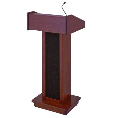 Podium Wood With Microphone Broadway Party Rentals
