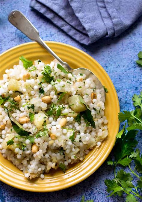 Don't be fooled by this creamy bowl of pasta that you see here. How to make perfect non-sticky Sabudana Khichdi / tapioca ...