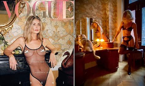 Paulina Porizkova Poses For Full Frontal Nude Cover Of Vogue Daily Mail Online