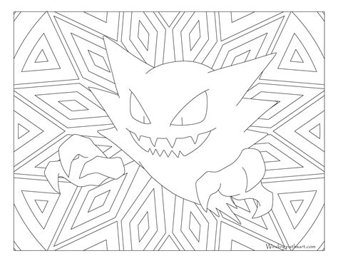 The Pokemon Coloring Page Is Shown In Black And White