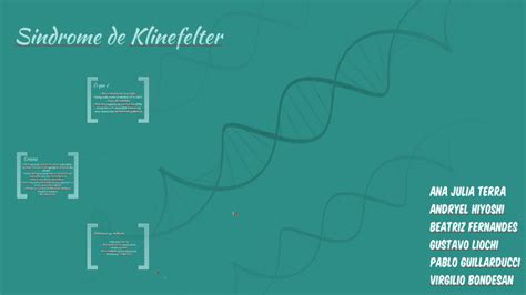 Sindrome De Klinefelter By Beatriz Fernandes