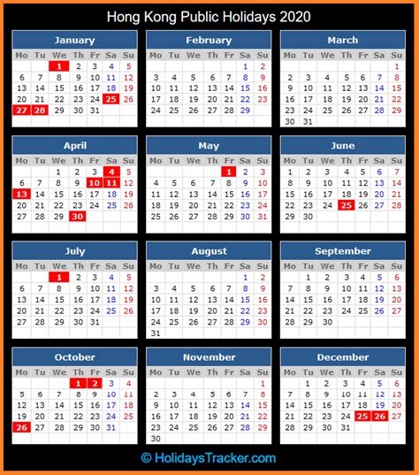 2024 At A Glance Calendar Printable Calendar 2024 Hong Kong Annual