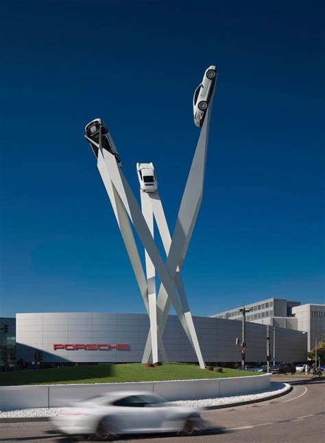 Gerry Judah Designs 25 M High Sculpture For Porsche In Stuttgart