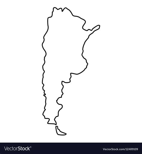 Argentina Map Drawing