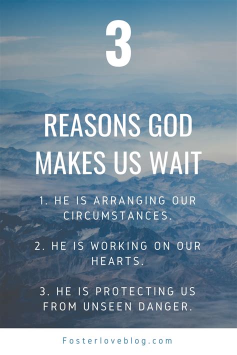 Strength In Waiting Why Does God Make Us Wait Foster Love Jesus