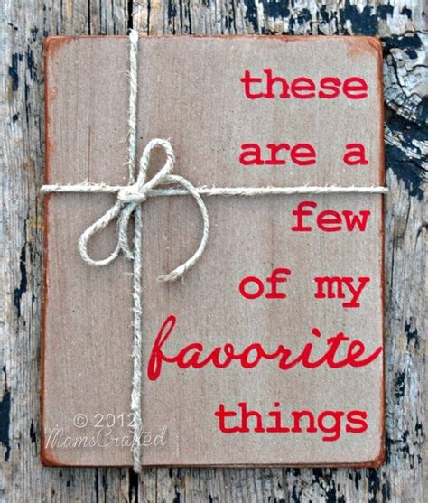 Items Similar To These Are A Few Of My Favorite Things 8x10 Christmas Holiday Wood Wall Art