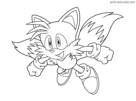 Tails Sonic Coloring Pages Coloring Home