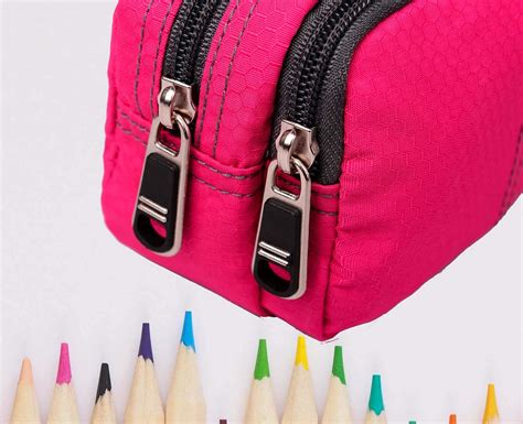 Big Capacity Pencil Case Pencil Bags With Zipper Durable Soft Fabric