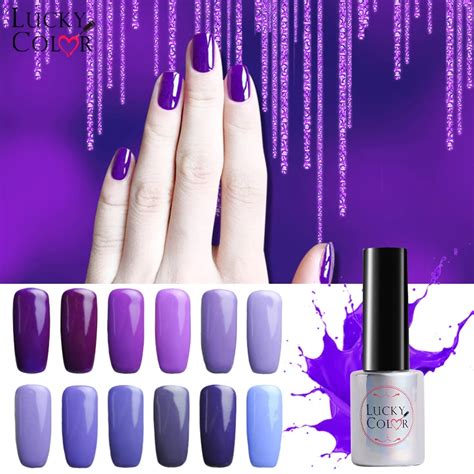 Buy Pure Purple Series Gel Nail Lacquer High Quality