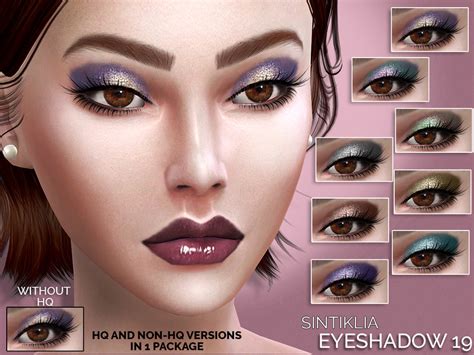 The Sims Resource Sintiklia Eyeshadow 19