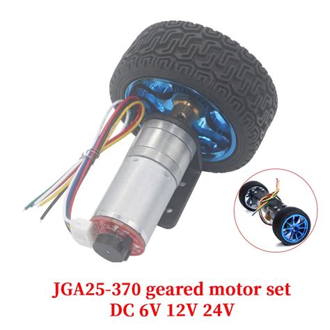 Jga25 370 Dc 6v 12v 24v Geared Motor Encoder Speed Measuring Code Disc