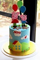 Peppa and George pig cake in 2020 | Peppa pig cake, Cake, George pig cake