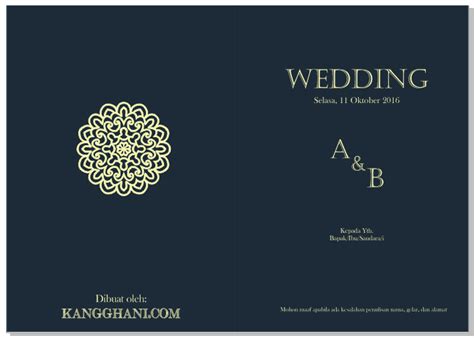 Download Undangan Pernikahan Yang Bisa Diedit Cdr Asl