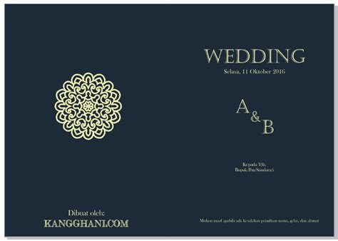Menikah identik dengan kartu undangan sehingga banyak pasangan yang mendesain kartu undangan mereka semenarik mungkin. Cara Membuat Undangan Pernikahan yang Menarik - Kang Ghani