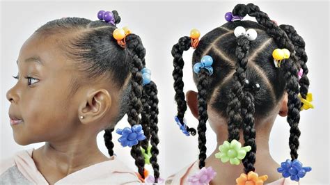 This style is a terrific substitute for clips, which often fall out of fine toddler hair. Cubic Twist | Kids Natural Hairstyle - YouTube
