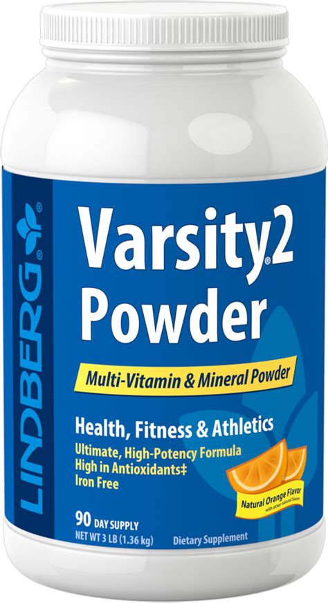 Varsity 2 Powder Multi Vitamin And Mineral Natural Orange 90 Day