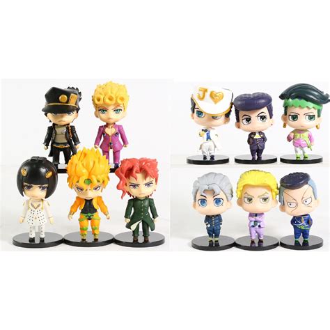 Miniatura Jojo Jojos Bizarre Boneco Jotaro Noriaki Bruno Brinquedo