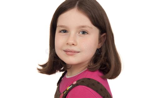 Portrait Of Beautiful Little Girl Stock Photo Image Of Female Girl