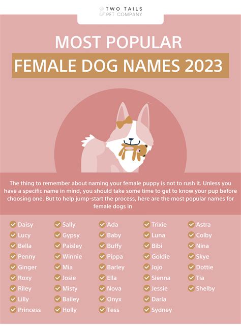 Popular Female Dog Names 2024